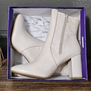TOP Moda Chunky Heels Ankle Boots